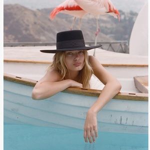 Lack Of Color The Sierra Black Wool Wide Brim Hat